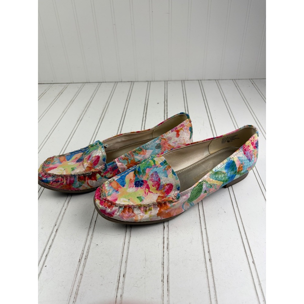 Anne Klein Vama Colorful Multicolor Floral Flats Loafers Women's Size 9.5 - Picture 3 of 11